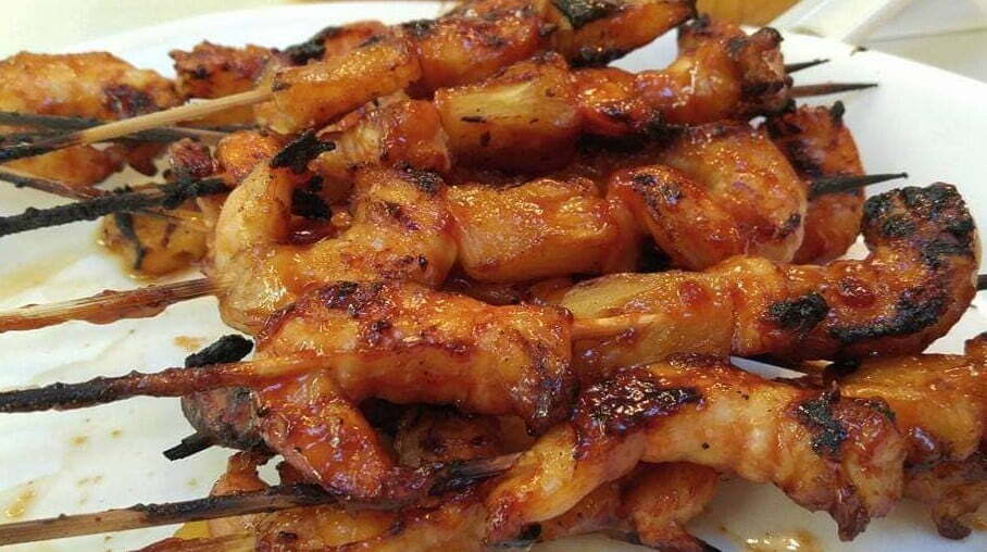Succulent Barbecued Shrimp Skewers, Inihaw na Hipon