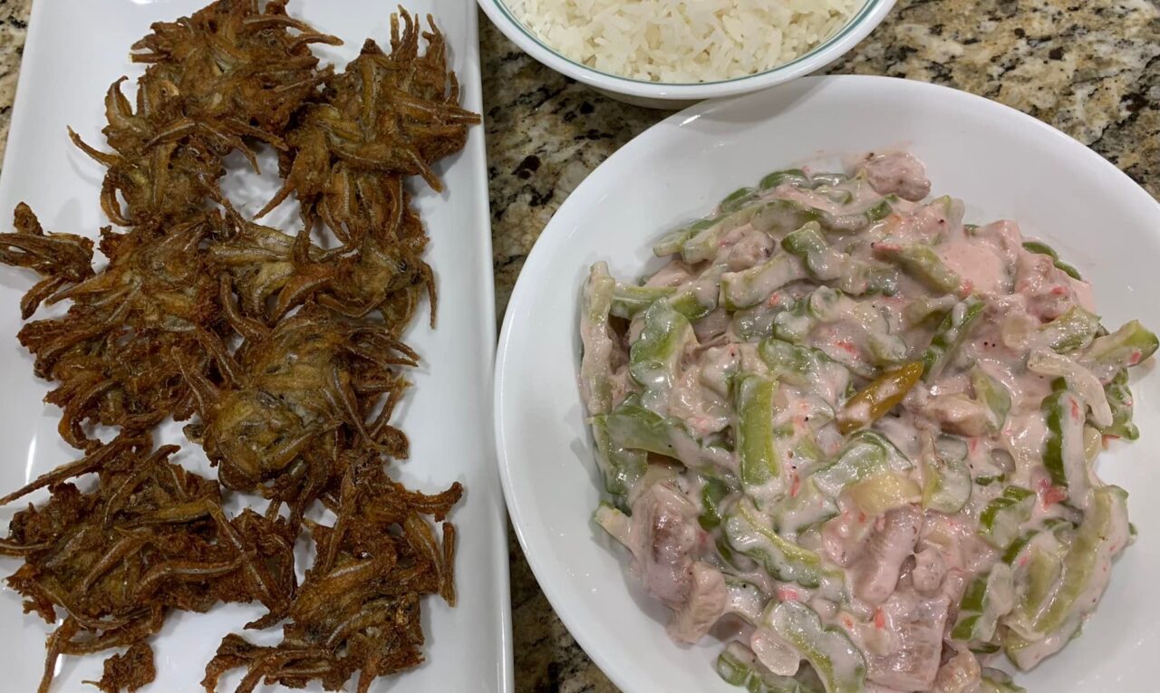 Fried Ukoy na Dilis Recipe, Filipino Anchovy Fritters/FilipinoEggrolls